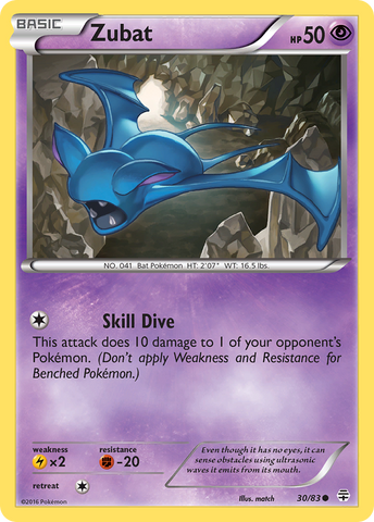 Zubat (30/83) [XY: Generations] Reverse Holofoil