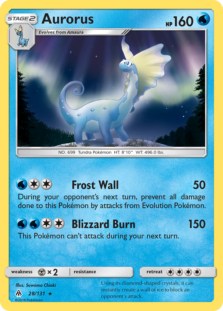 Aurorus (28/131) [Sun & Moon: Forbidden Light] Reverse Holofoil