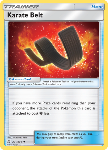 Karate Belt (201/236) [Sun & Moon: Unified Minds] Reverse Holofoil