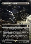 Courageous Resolve (Borderless) [The Lord of the Rings: Tales of Middle-Earth Commander] Foil