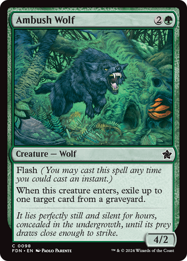Ambush Wolf [Foundations] Foil