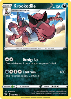 Krookodile (109/185) [Sword & Shield: Vivid Voltage] Reverse Holofoil