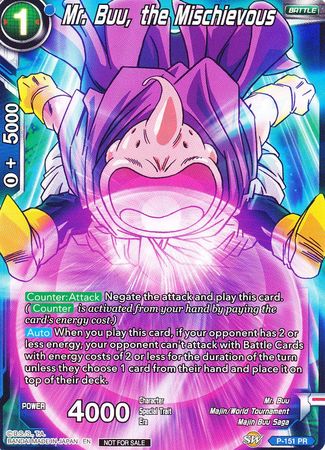 Mr. Buu, the Mischievous (Power Booster) (P-151) [Promotion Cards] Parallel Foil