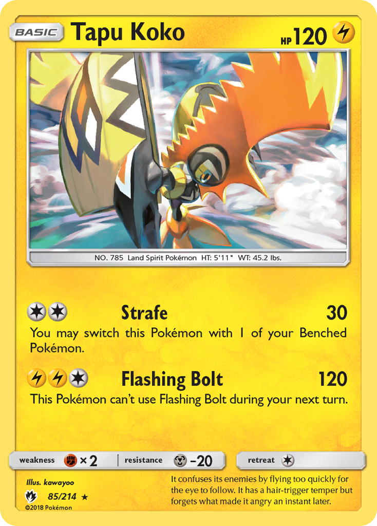 Tapu Koko (85/214) [Sun & Moon: Lost Thunder] Reverse Holofoil