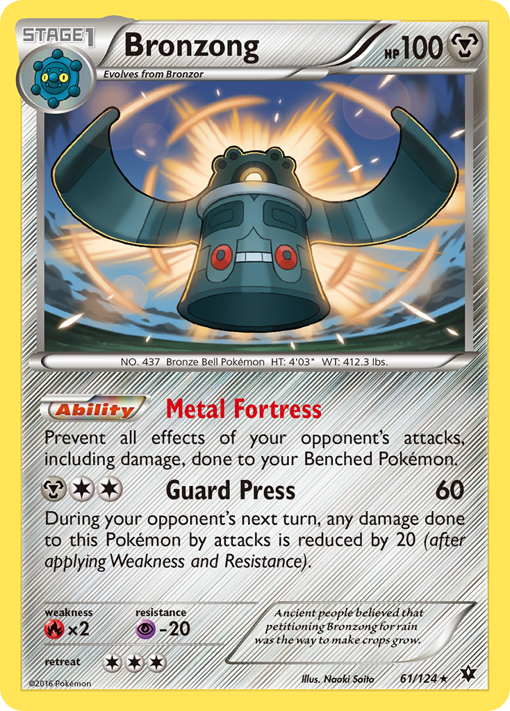 Bronzong (61/124) [XY: Fates Collide] Reverse Holofoil