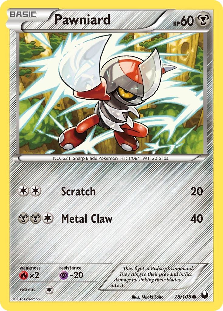 Pawniard (78/108) [Black & White: Dark Explorers] Reverse Holofoil