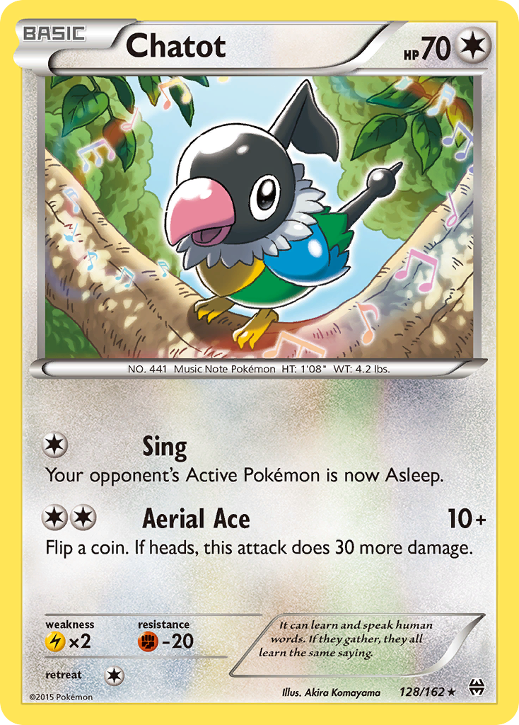 Chatot (128/162) [XY: BREAKthrough] Reverse Holofoil