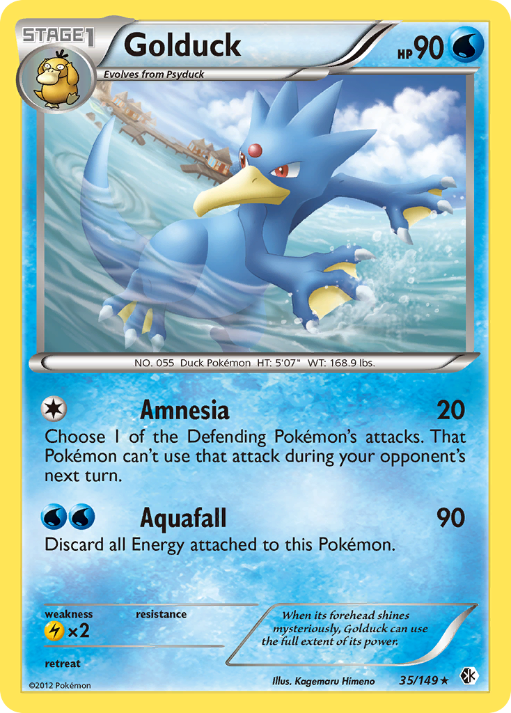 Golduck (35/149) [Black & White: Boundaries Crossed] Reverse Holofoil