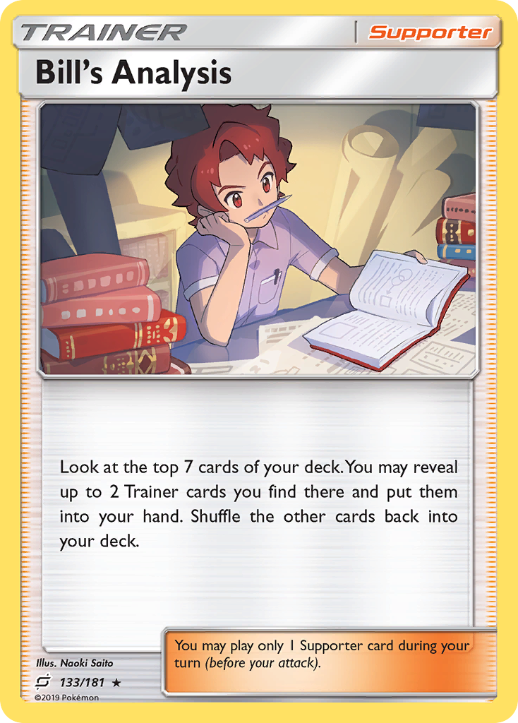 Bill's Analysis (133/181) [Sun & Moon: Team Up] Reverse Holofoil