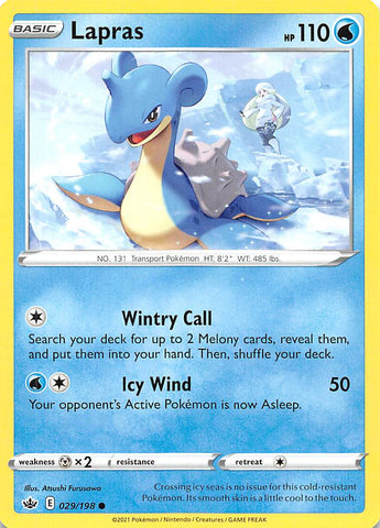 Lapras (029/198) [Sword & Shield: Chilling Reign] Reverse Holofoil