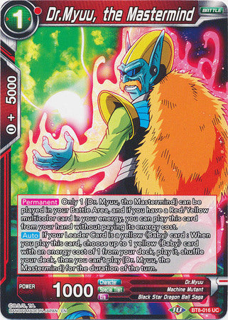Dr.Myuu, the Mastermind (BT8-016) [Malicious Machinations] Parallel Foil