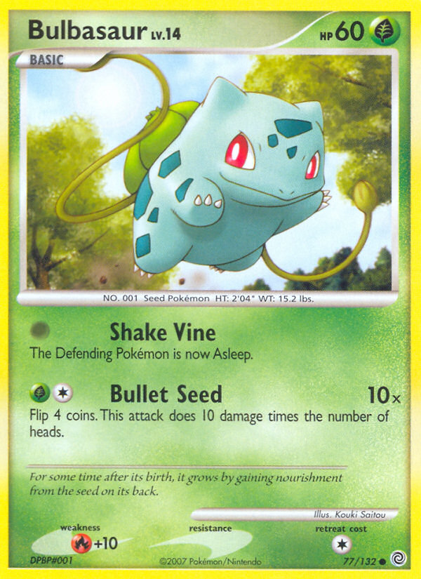 Bulbasaur (77/132) [Diamond & Pearl: Secret Wonders] Reverse Holofoil