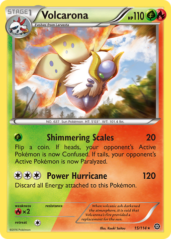 Volcarona (15/114) [XY: Steam Siege] Reverse Holofoil