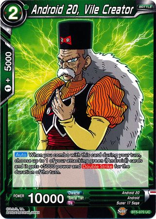 Android 20, Vile Creator (BT5-070) [Miraculous Revival] Parallel Foil