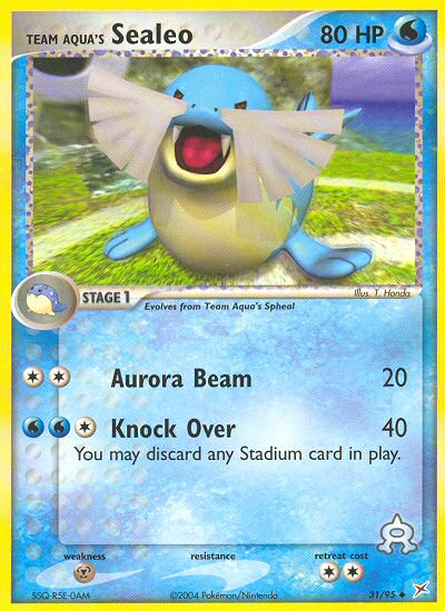 Team Aqua's Sealeo (31/95) [EX: Team Magma vs Team Aqua] Reverse Holofoil