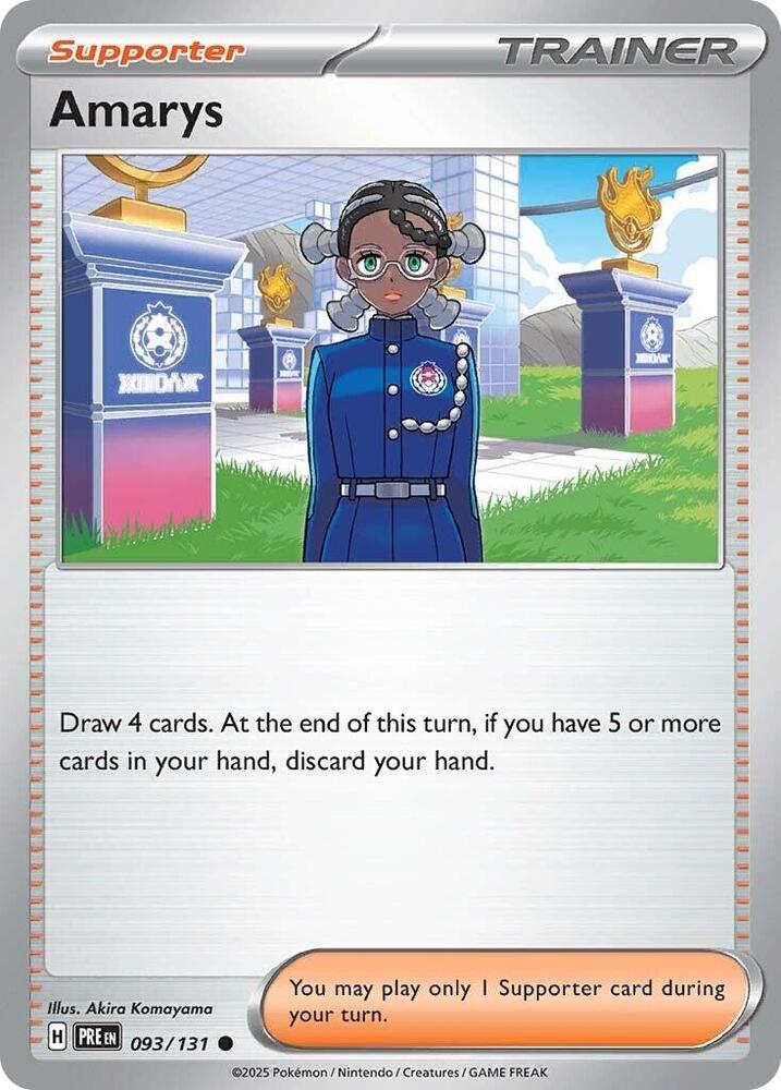 Amarys (093/131) [Scarlet & Violet: Prismatic Evolutions] Reverse Holofoil