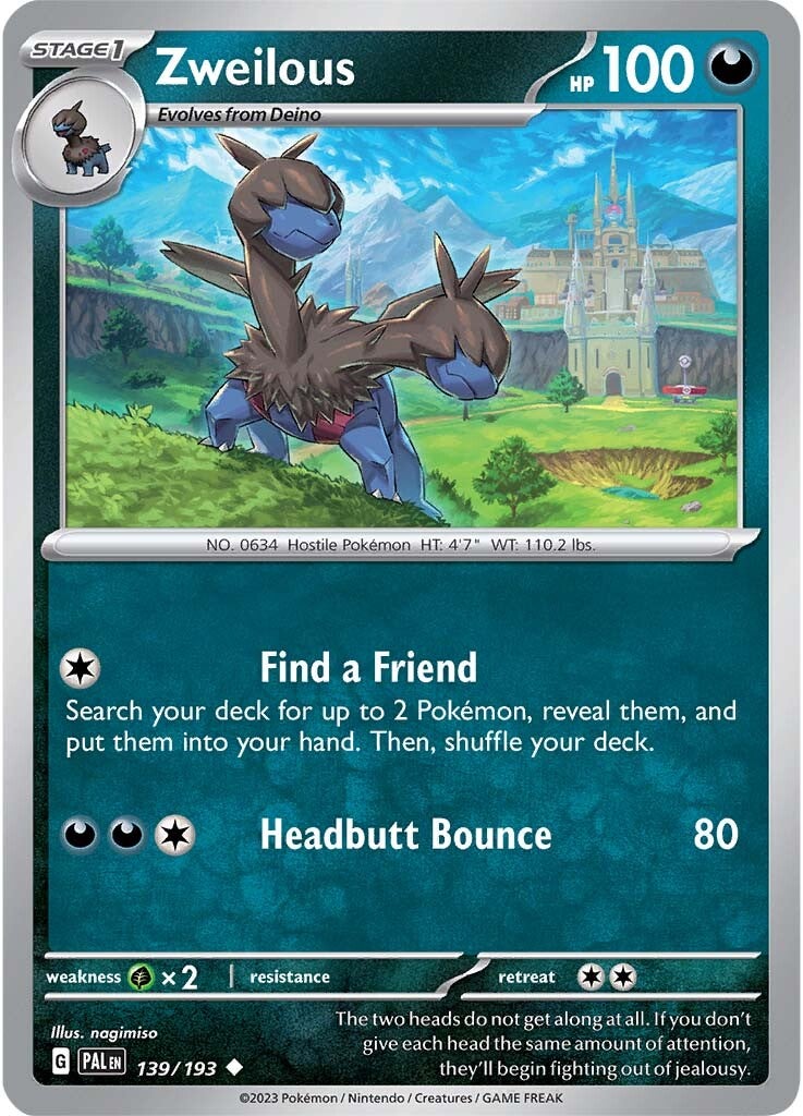 Zweilous (139/193) [Scarlet & Violet: Paldea Evolved] Reverse Holofoil