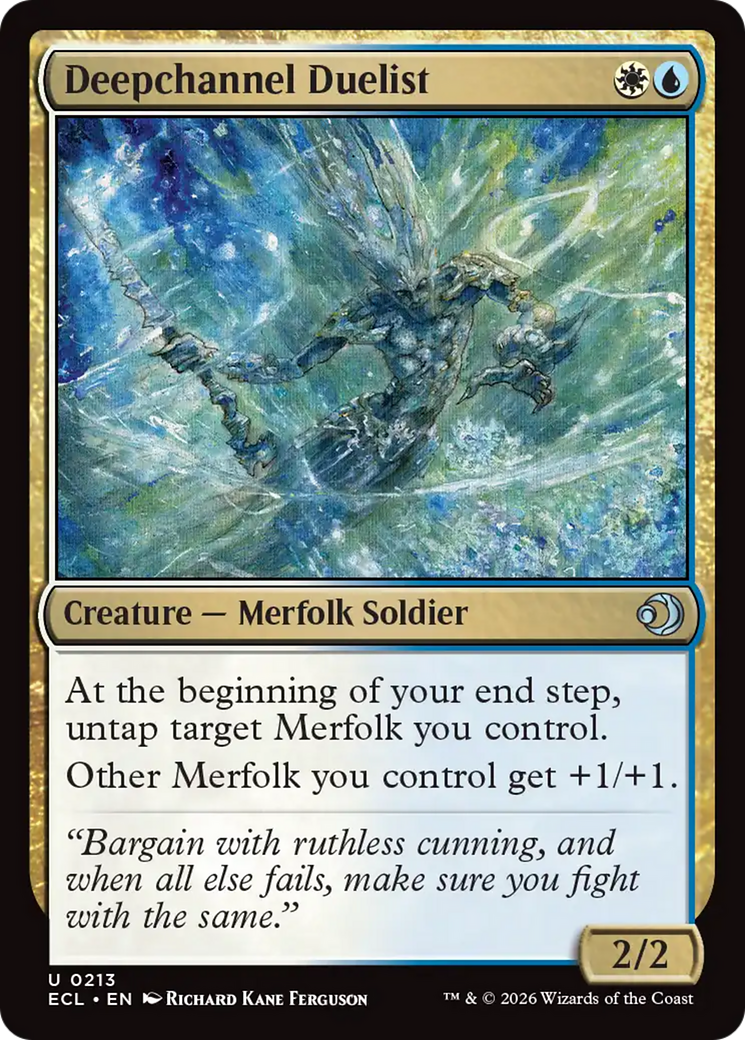 Deepchannel Duelist [Lorwyn Eclipsed] Foil