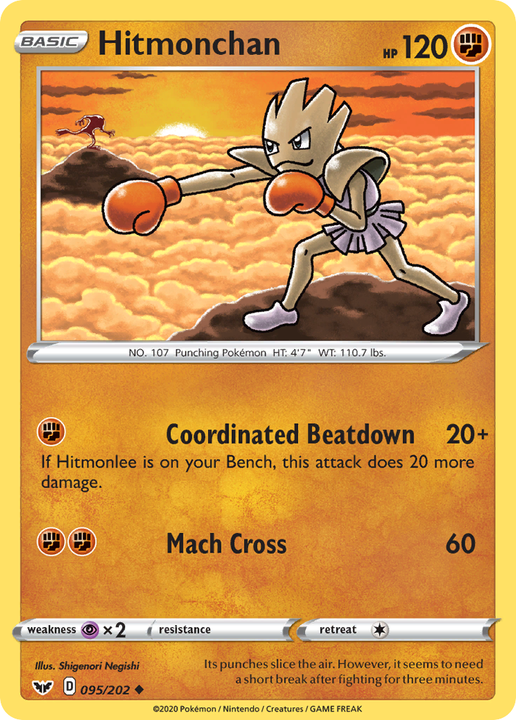 Hitmonchan (095/202) [Sword & Shield: Base Set] Reverse Holofoil