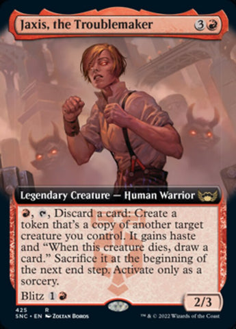 Jaxis, the Troublemaker (Extended Art) [Streets of New Capenna] Foil