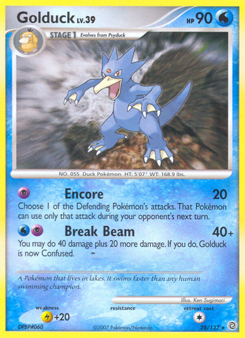 Golduck (28/132) [Diamond & Pearl: Secret Wonders] Reverse Holofoil