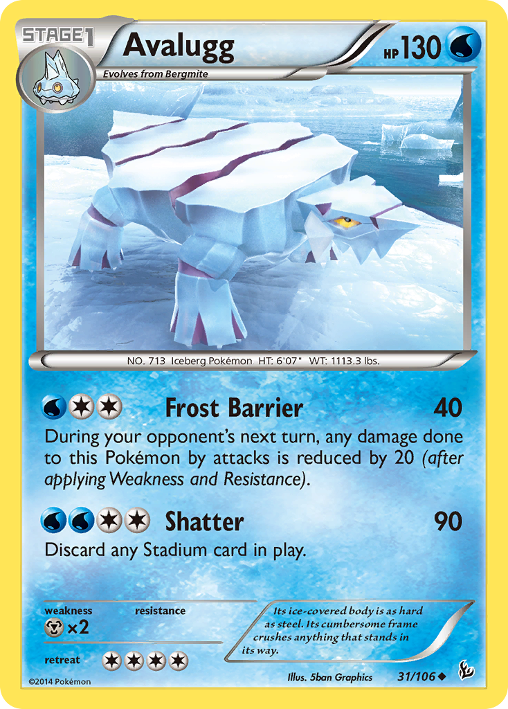 Avalugg (31/106) [XY: Flashfire] Reverse Holofoil