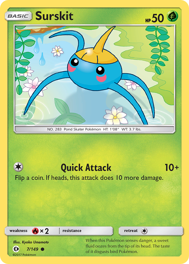 Surskit (7/149) [Sun & Moon: Base Set] Reverse Holofoil