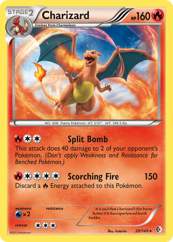 Charizard (20/149) [Black & White: Boundaries Crossed] Reverse Holofoil