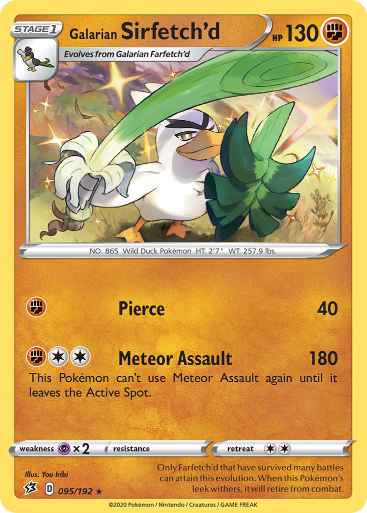 Galarian Sirfetch'd (095/192) [Sword & Shield: Rebel Clash] Reverse Holofoil
