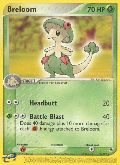 Breloom (16/109) [EX: Ruby & Sapphire] Reverse Holofoil
