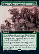 March of Burgeoning Life (Extended Art) [Kamigawa: Neon Dynasty] Foil