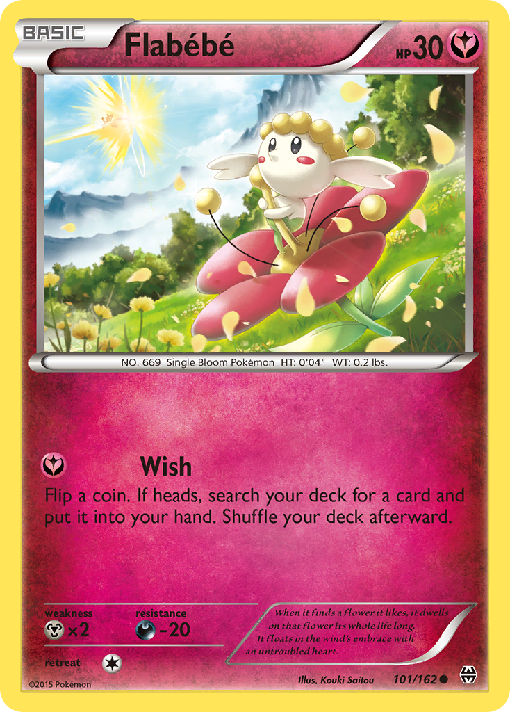 Flabebe (101/162) [XY: BREAKthrough] Reverse Holofoil