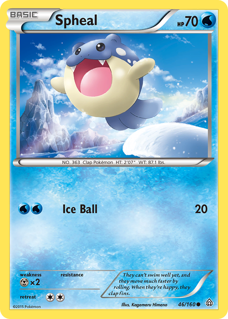 Spheal (46/160) [XY: Primal Clash] Reverse Holofoil