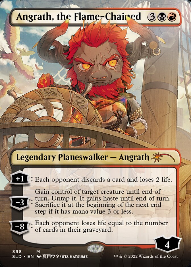 Angrath, the Flame-Chained (Borderless) [Secret Lair Drop Series] Foil