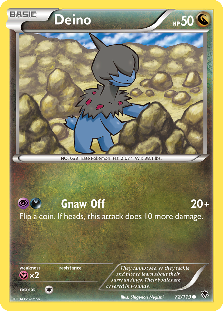 Deino (72/119) [XY: Phantom Forces] Reverse Holofoil