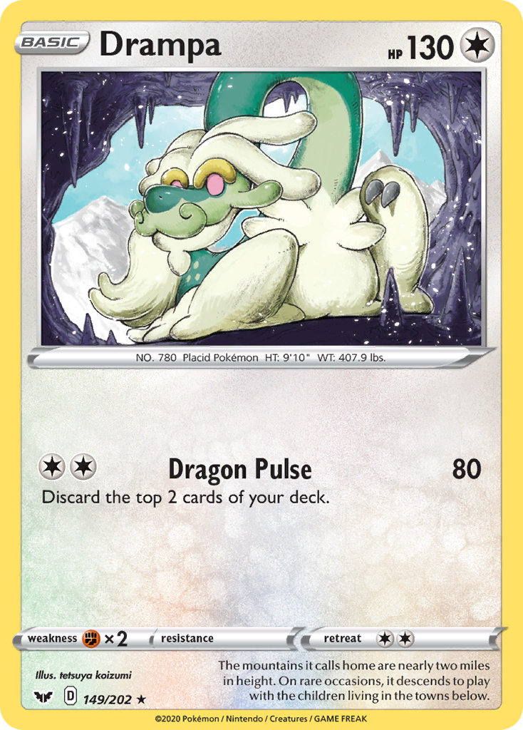 Drampa (149/202) [Sword & Shield: Base Set] Reverse Holofoil