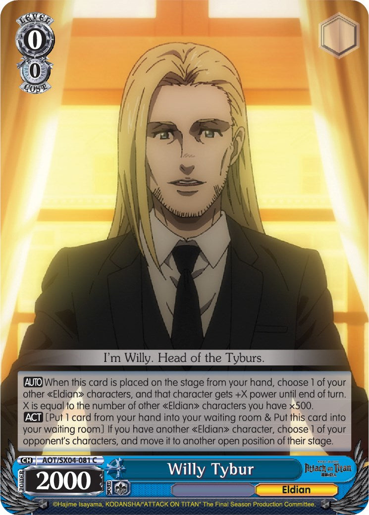 Willy Tybur [Attack On Titan: Final Season]