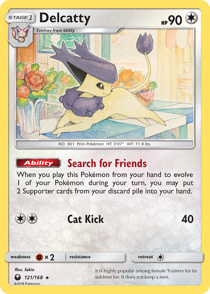 Delcatty (121/168) [Sun & Moon: Celestial Storm] Reverse Holofoil