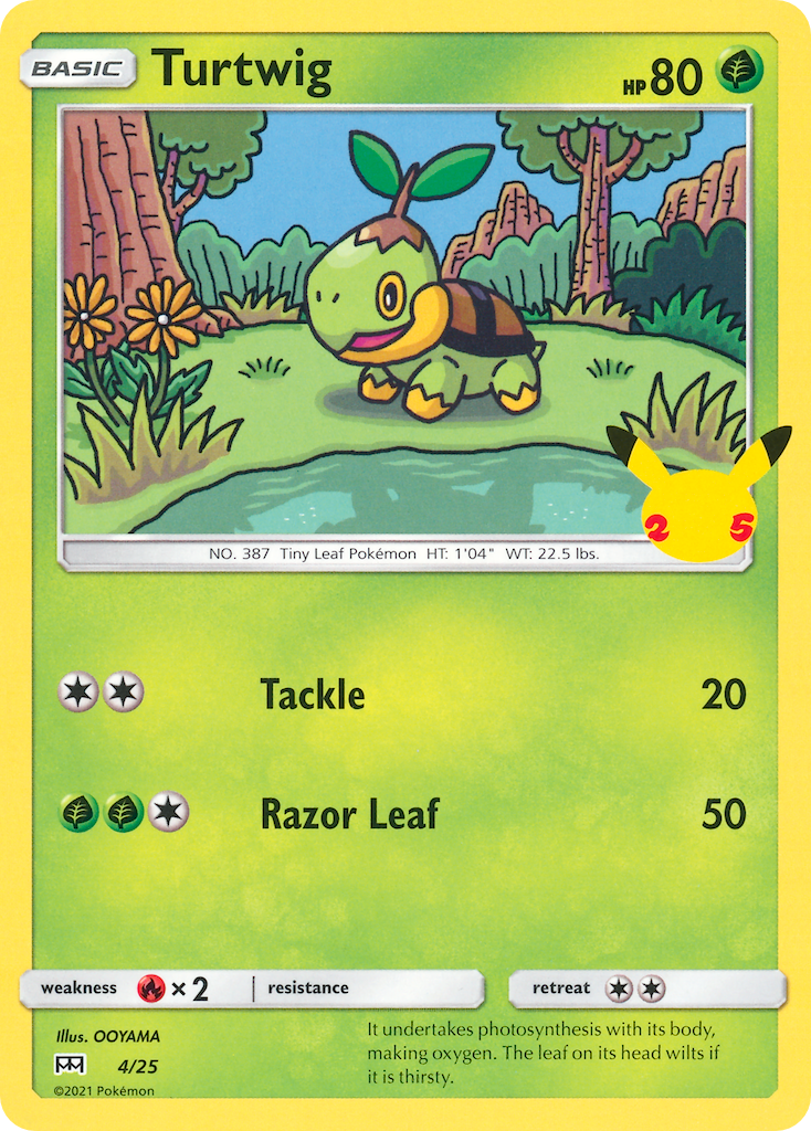 Turtwig (4/25) [McDonald's 25th Anniversary] Holofoil