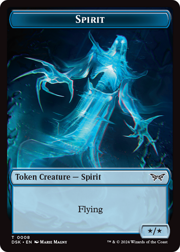 Spirit (0008) Token [Duskmourn: House of Horror Tokens] Foil