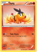 Tepig (16/114) [Black & White: Base Set] Reverse Holofoil