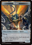 Food // Robot Double-Sided Token [Marvel's Spider-Man Tokens] Foil