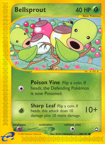 Bellsprout (68/147) [Aquapolis] Reverse Holofoil