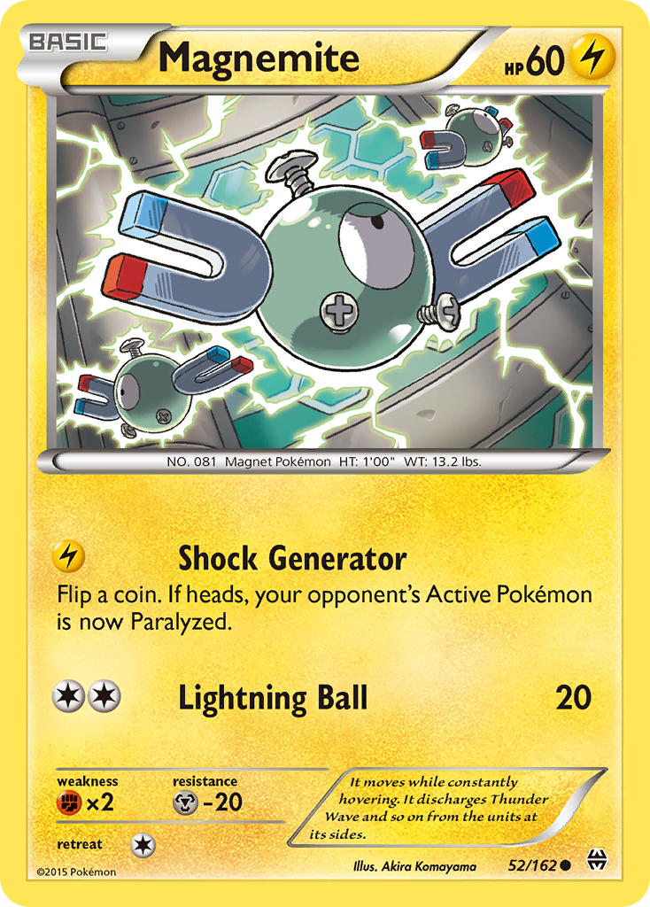 Magnemite (52/162) [XY: BREAKthrough] Reverse Holofoil
