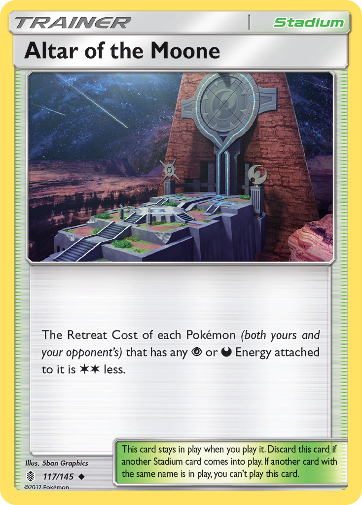 Altar of the Moone (117/145) [Sun & Moon: Guardians Rising] Reverse Holofoil