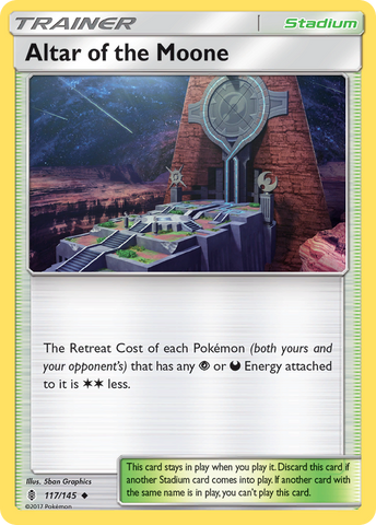 Altar of the Moone (117/145) [Sun & Moon: Guardians Rising] Reverse Holofoil