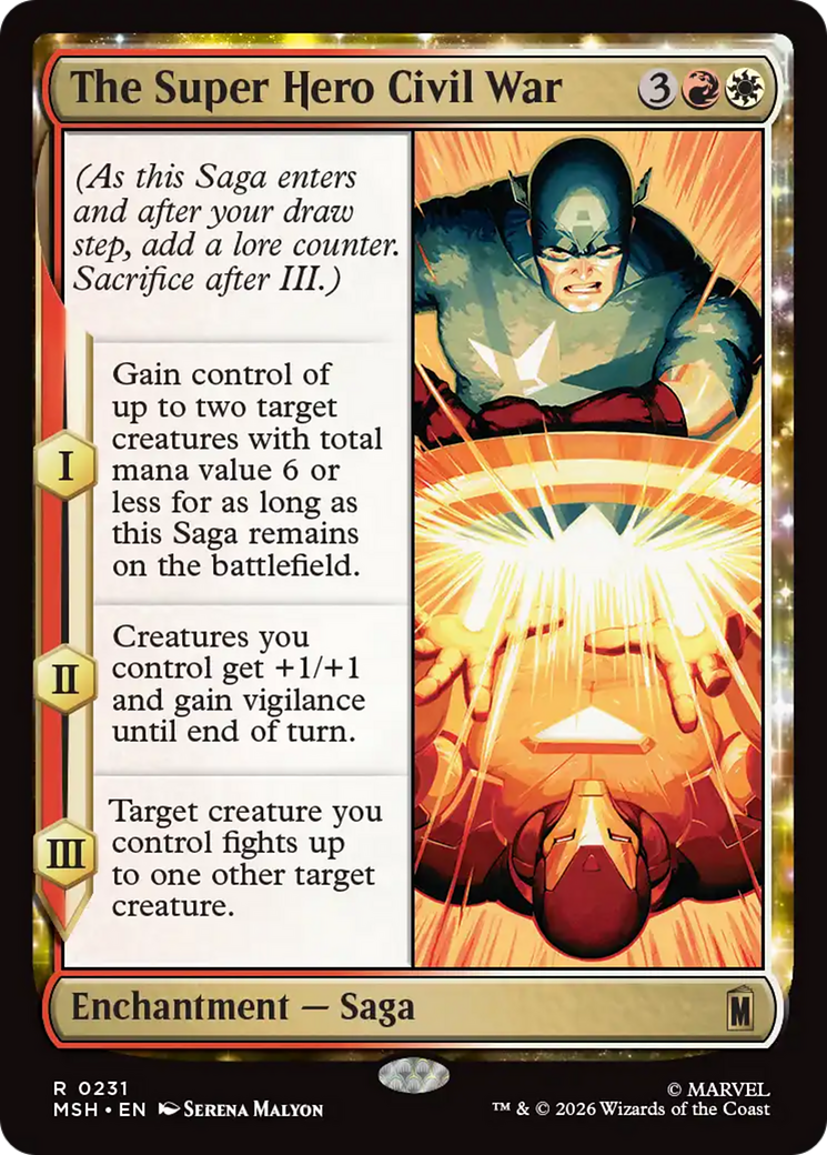 The Super Hero Civil War [Marvel Super Heroes] Foil