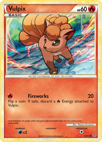 Vulpix (68/95) [HeartGold & SoulSilver: Unleashed] Reverse Holofoil