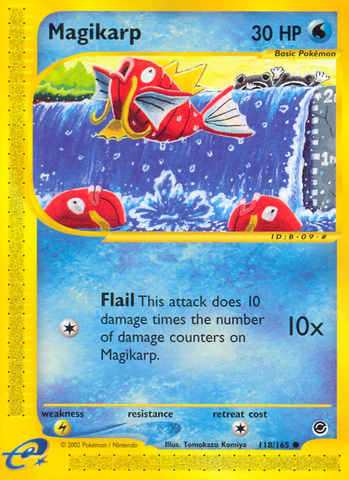 Magikarp (118/165) [Expedition: Base Set] Reverse Holofoil