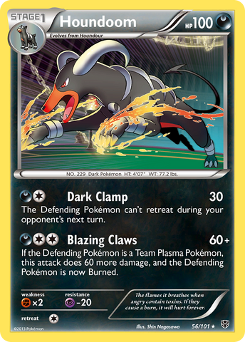 Houndoom (56/101) [Black & White: Plasma Blast] Reverse Holofoil